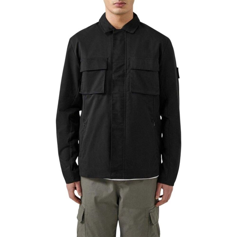 Patrick Mens Finn Full Zip Overshirt / Black